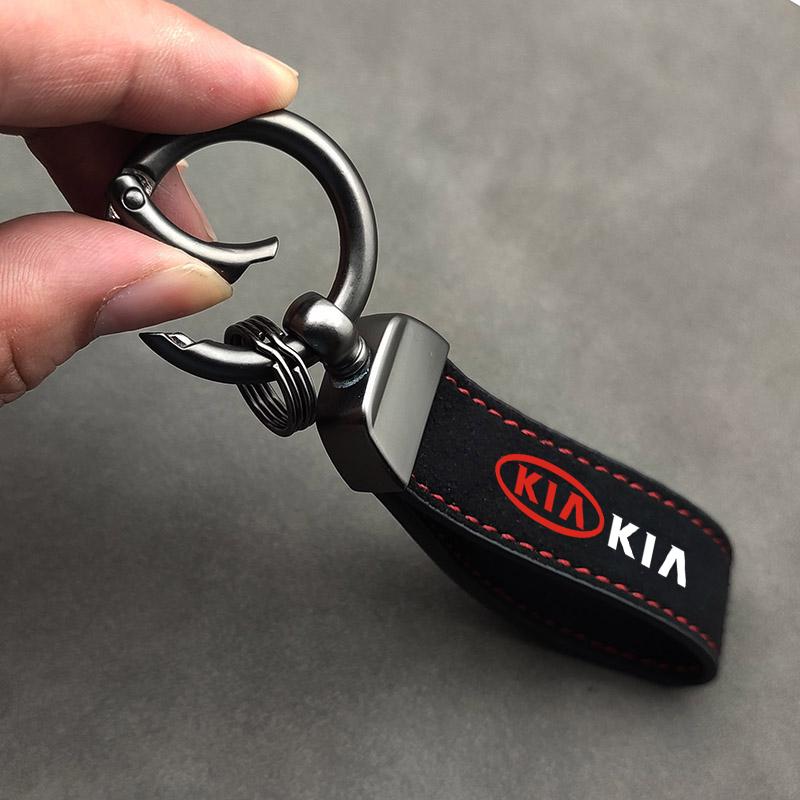 YQOF3 KIA Emblem Car Keychain Keyring Auto Accessories For KIA K3 Sportage Carnival K5 Seltos Pegas KX1 EV5 Sonet EV6 K4 EV3 Ceed K8