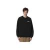 Adidas Letter Print Fashion Loose Crew Neck Pullover Long Sleeve Sweatshirt Men sweatshirt Black JM9808