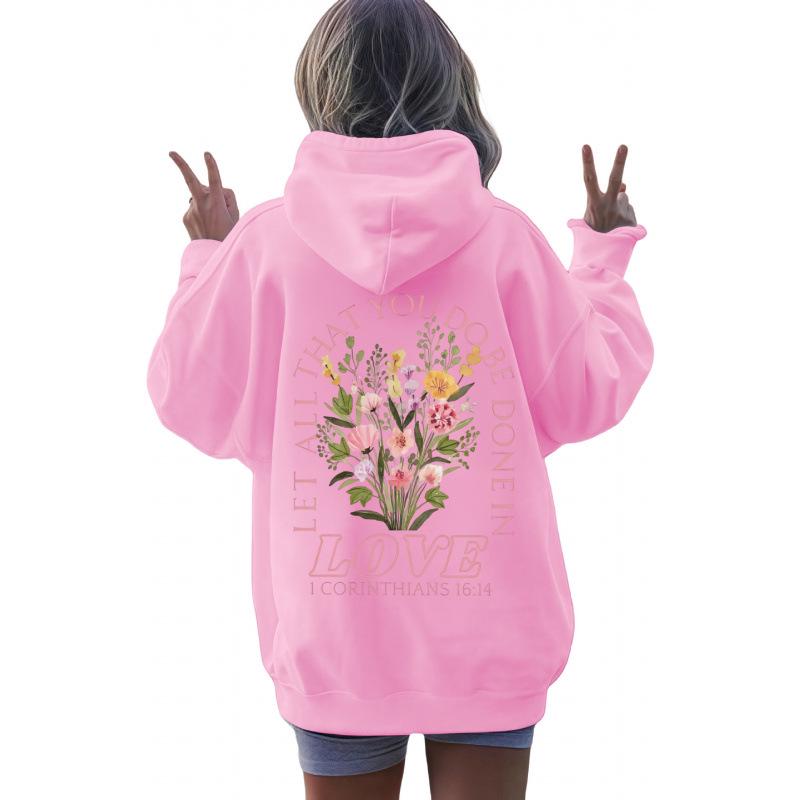 2025 Trendy Women's Hoodie with Letter Print - Autumn/Winter Collection