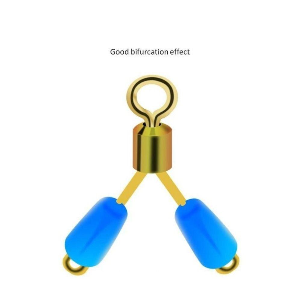 Anti Winding Double Hooks Contactor Eight Type Space Bean Fishing Line Swivel Tying Tool