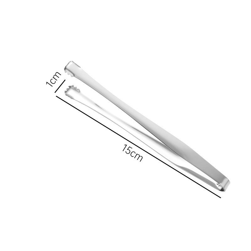 Stainless Steel Kitchen Food Tongs Non-Slip Ice Clip with Teeth BBQ Pastry Baking Clamp Tools Kitchenware Cooking Utensils