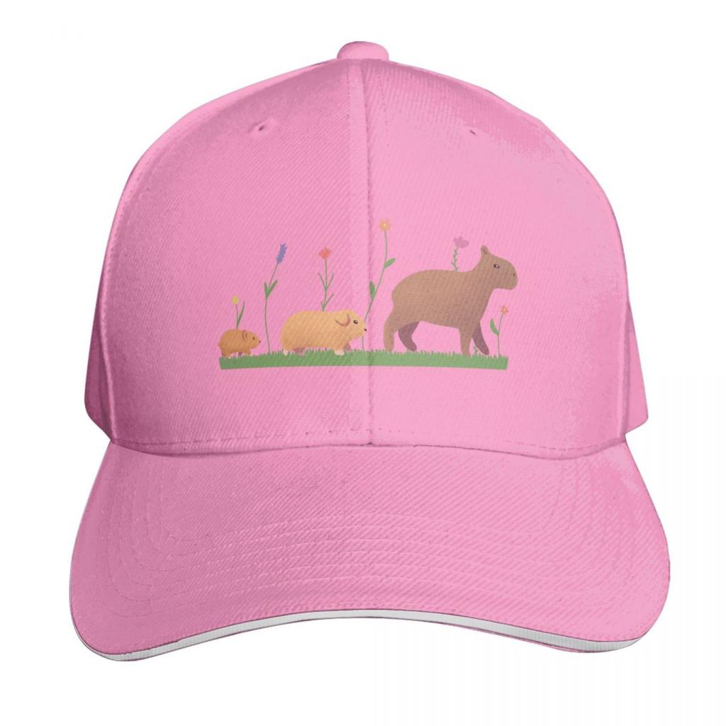 Hamster Guinea Pig And Capybara Baseball Cap Outdoor Golf Running Hiking Summer Beach Travel Streetwear Hip Hop Trendy
