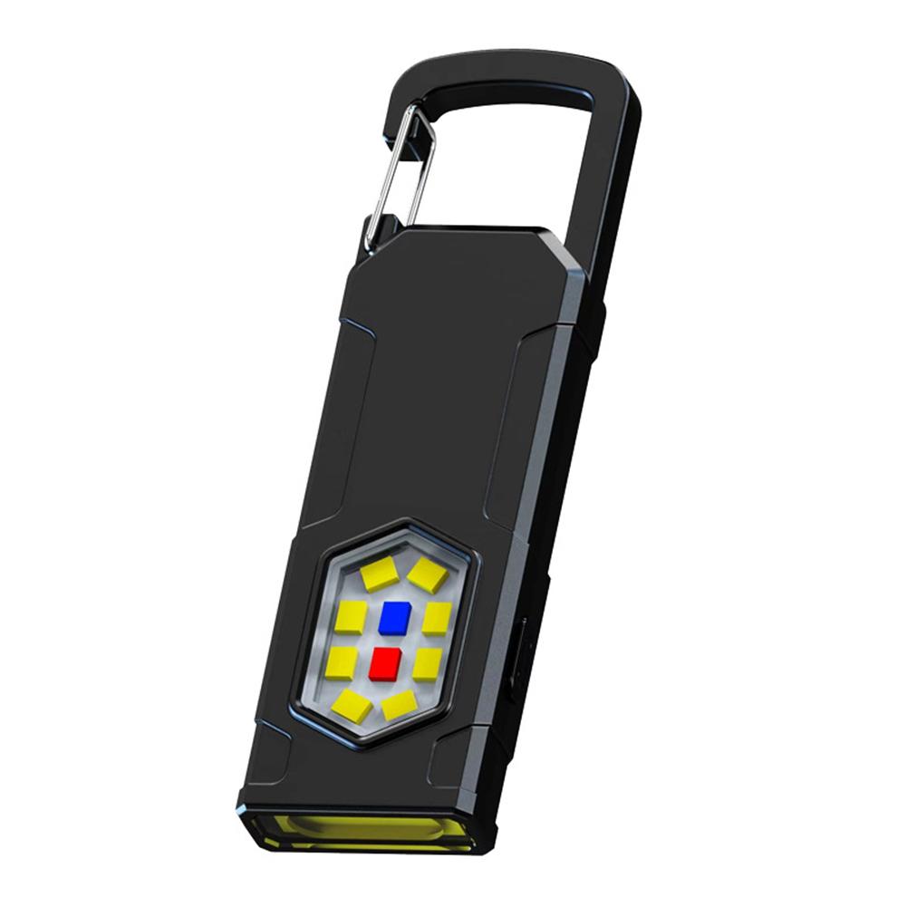 Multi Functional Portable Light Warning Outdoor Emergency LED Lighting Flashlight Super Bright Mini Keychain Light