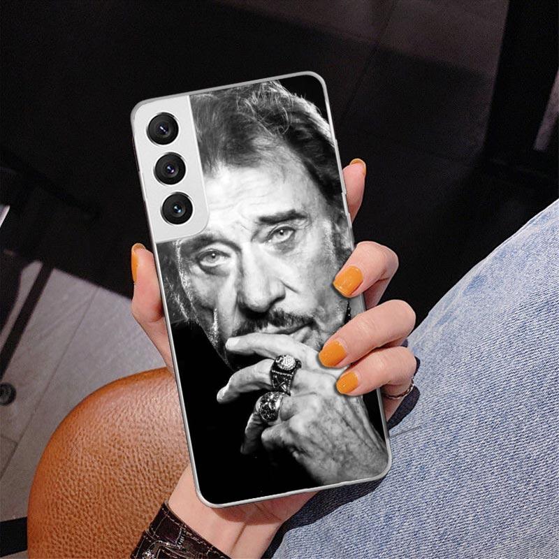 

Johnny Hallyday Music Phone Case For Samsung Galaxy S24 S25 Edge S26 Ultra S23 S22 S21 Plus S20 FE + Personalized Print Cover Ga Samsung S22 Ultra