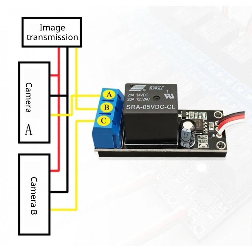 1 Channel RC PWM Switch Relay 20A LED Light Controller For RC Airplane Car Boat 1000-2000us Universal Receiver Compatible