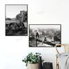 Vintage Golf On A Skyscraper Photography Art Poster and Prints Wall Canvas Painting Sport Art Picture for Living Room Home Decor