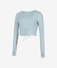 Grande Line Elflex Rib Lace-Up Long Sleeve_4 Colors