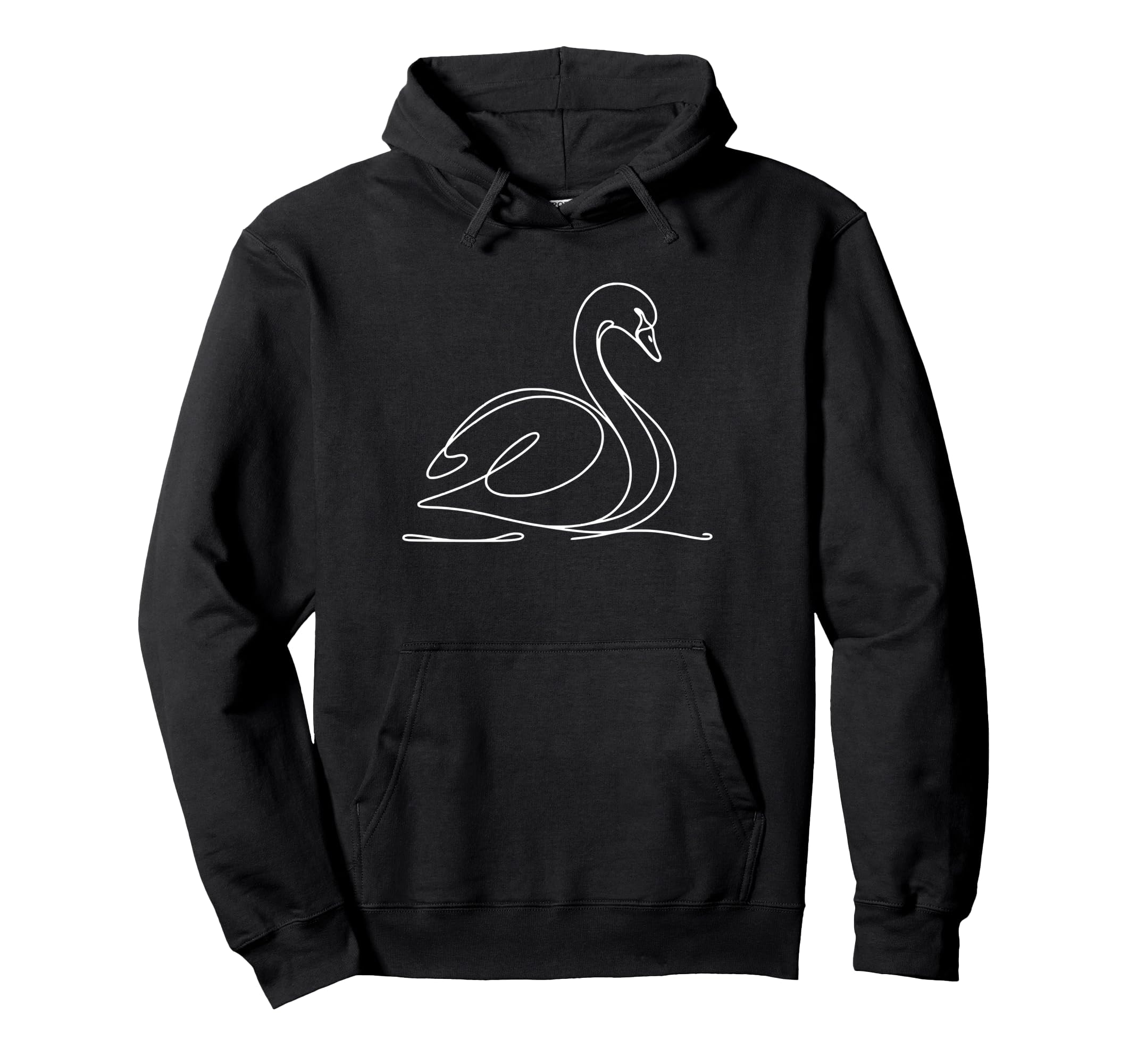

Line Art Bird/Ornithologist Trumpeter Swan Hoodie