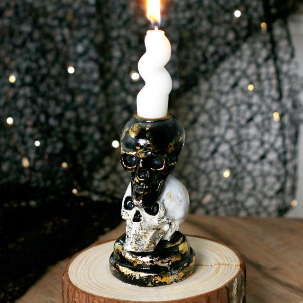 Two-color Resin Candle Holder Home Desktop Decoration