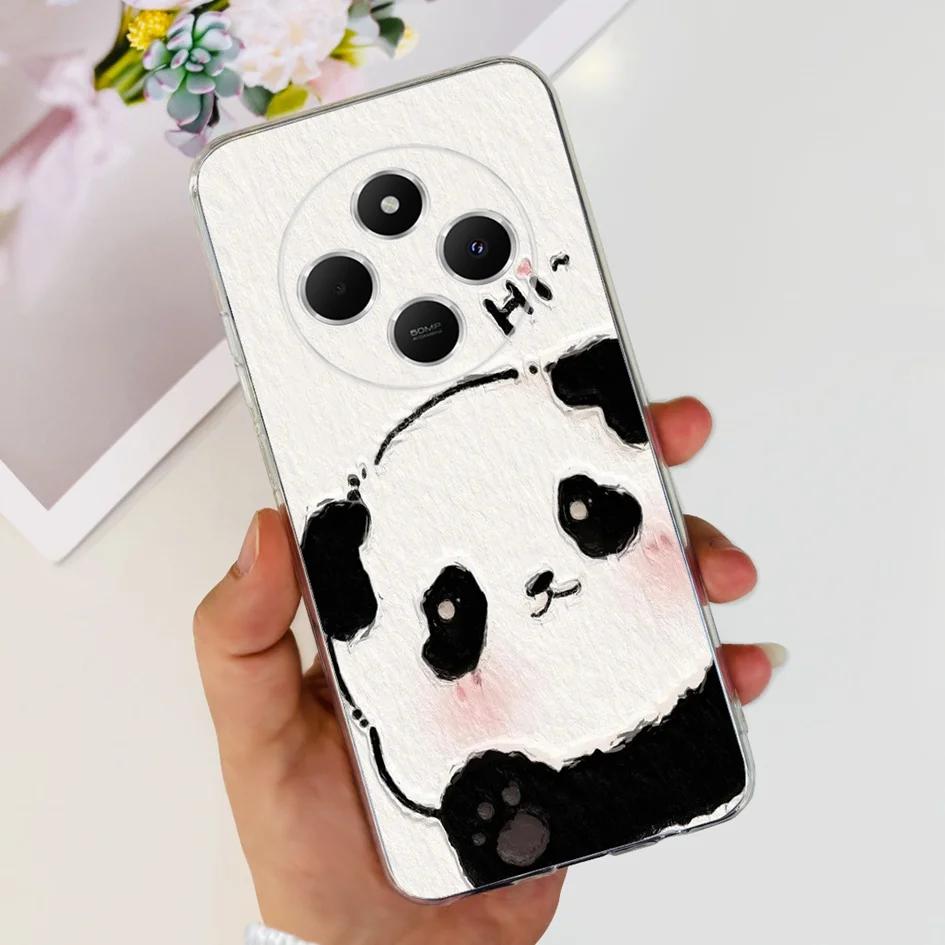 For Xiaomi Poco C75 Case 2024 New Stylish Flower Soft Transparent Silicone Phone Cover For Xiaomi Poco C75 4G C 75 PocoC75 Coque