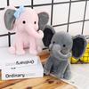 Comfort Sleeping Elephant Doll Pink Grey Elephant Plush Toy for Children, Birthday Gifts, Holiday Gifts