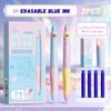 Erasable Gel Pen Black/Blue Ink Neutral Pen Cartoon Writing Drawing Tool  Students Gift