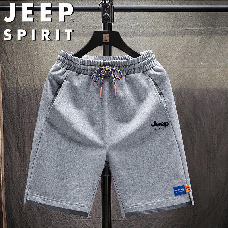 JEEP SPIRIT Men's Pure Cotton Casual Beach Shorts