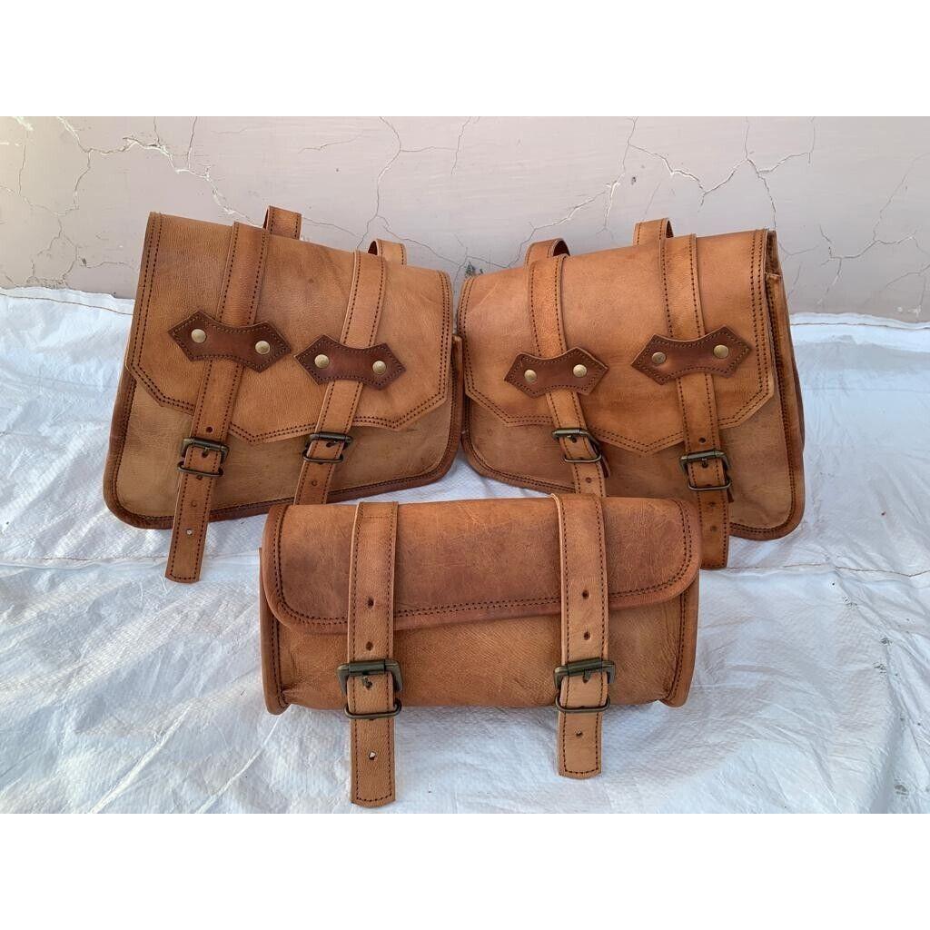 Combo Geantă laterală pentru șa pentru motocicletă Genți pentru scule Geanta pentru șa Bagaj piele universală