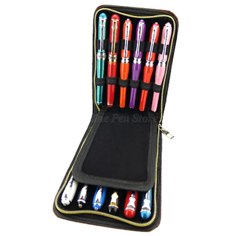 Professioneller brauner 12 Stifte Leder Stiftehalter & Tasche Füllfederhalter Kugelschreiber Stifteetui Schreibwaren Schreibwerkzeug Geschenk
