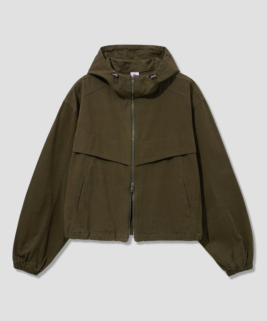 AGOD Washed Canvas Hooded Jacket [Brown]