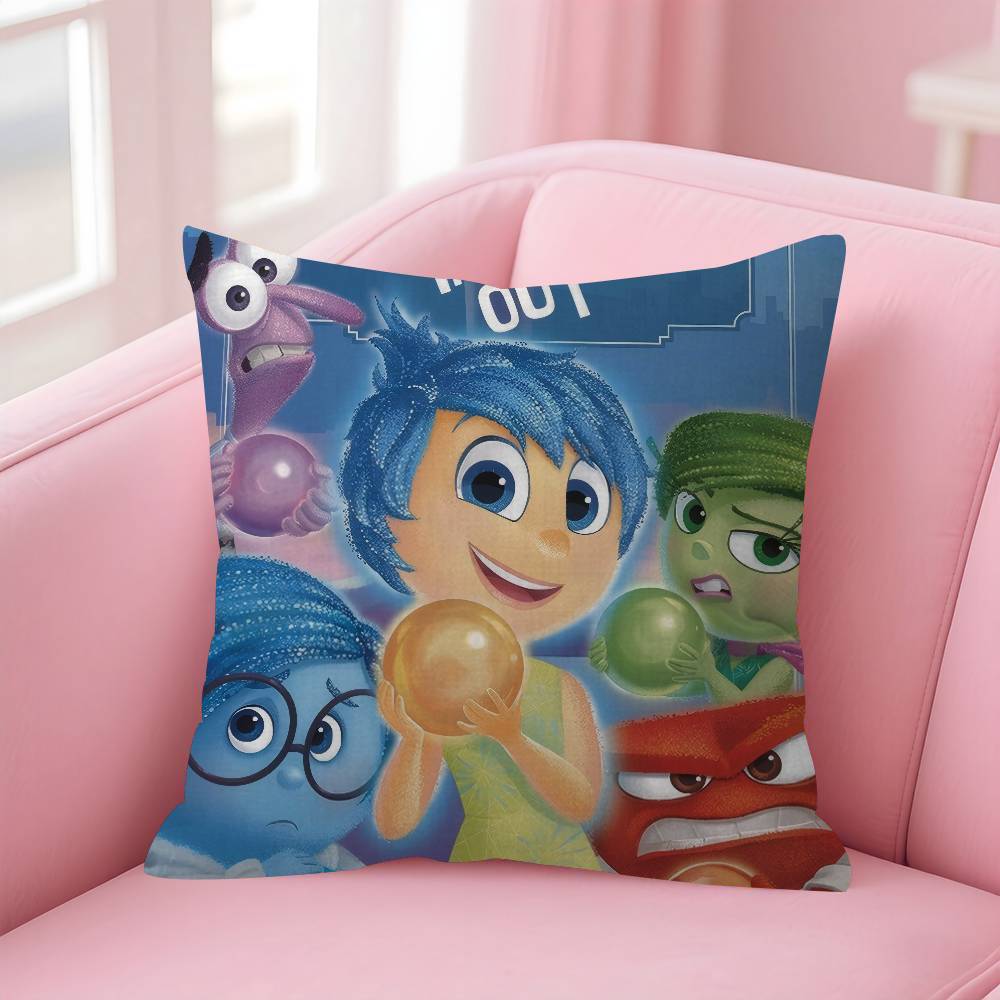 Movie Cartoon I-Inside Fun Out Cushion Cover Inches Farmhouse Decor Home Throw Pillow Covers For Couch Decorations