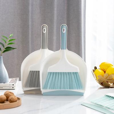 Handheld Mini Dustpan and Brush Set Compact Flexible Handheld Sweeping Brush Space-Saving Ergonomic Cleaning Brush Set