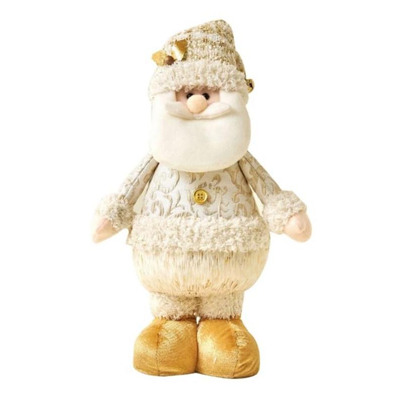 Santa Christmas Dolls Standing Figurines For Christmas Window Decoration Christmas Santa Dolls Figurine Holiday Decor C Durable