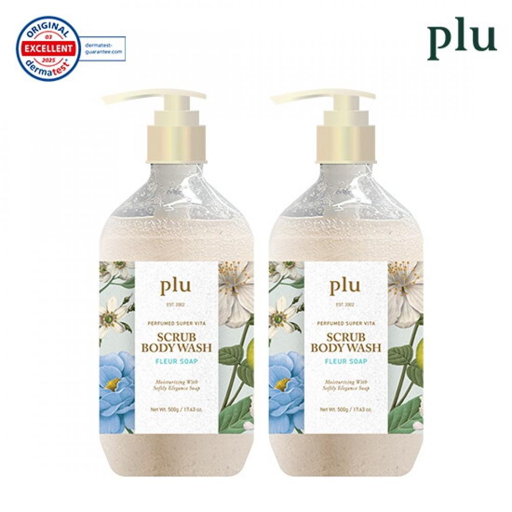 Plu Super Vita Spa Scrub Body Wash 500g 2 Types  Choose 1 
