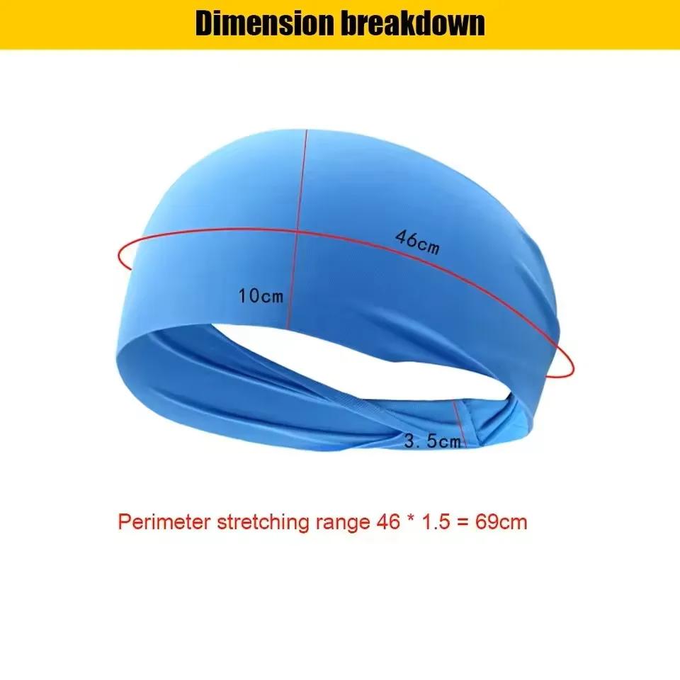 Elastische Sportstirnbänder Schweißabsorbierendes Kopfband Schnelltrocknendes Trainingsstirnband Rutschfest Atmungsaktiv Schweißbänder für Yoga Laufen