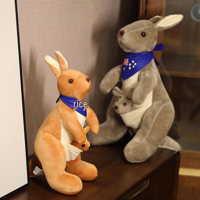 Cross-border Mother-Baby Kangaroo Plush Toy Cartoon Parent-Child Simulation Doll