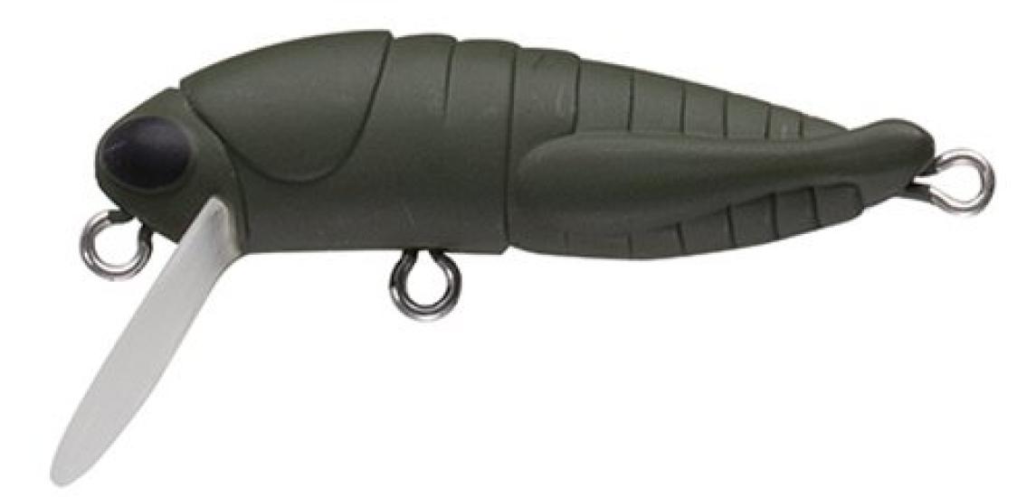 

Приманка Tackle House Кузнечик F Одинарный крючок 10 Матовый Темный №. Оливковый.