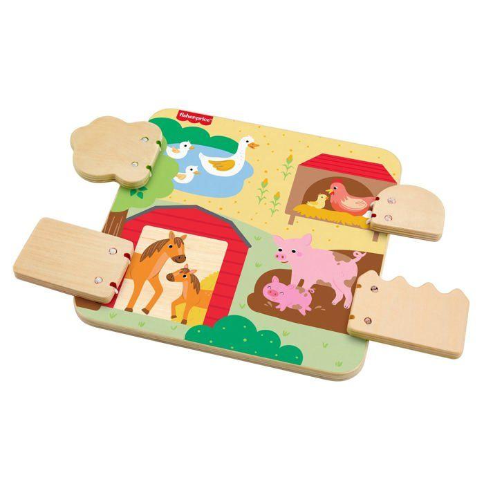 Tableau D'Animaux De Ferme En Bois Fisher-Price