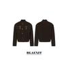 Blaexit Early Autumn Maillard Brown Suede Patchwork Jacket Men's Short Harrington Stand Collar Work Jacket