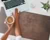 Vinyl Desk Mat with Stylish Wood Grain Print 100x50 cm