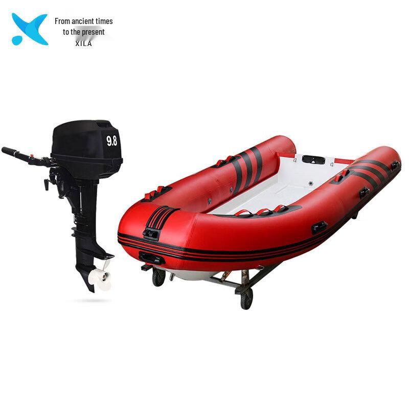 Надувная спасательная лодка Xilai 3,6 м с двигателем 9,8 л.с.
