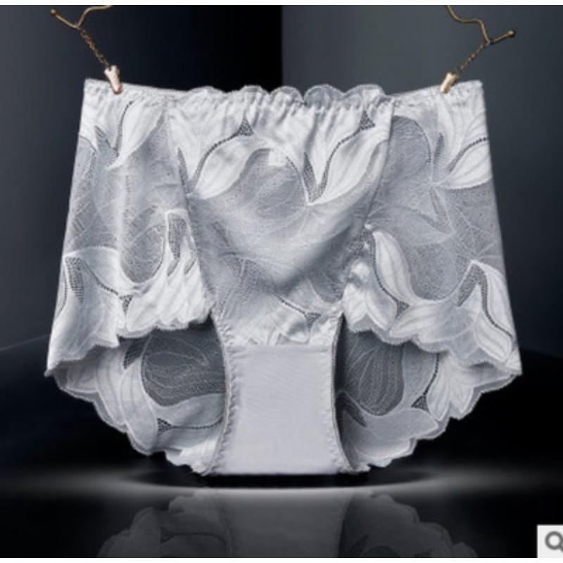 Big Size Summer Fashion New Sexy Lace Cotton File High Waist Briefs