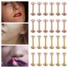 12Pcs Internally Threaded Stainless Steel Ear Studs 12 Pcs Set Lip Labret  Conch Piercing