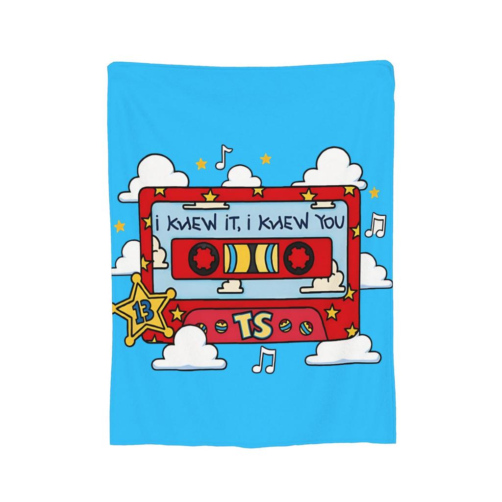 I Knew It I Knew You Country Knitted Blankets TS5 Plush Throw Blanket Summer Air Conditioning Portable Soft Warm Bedspreads,