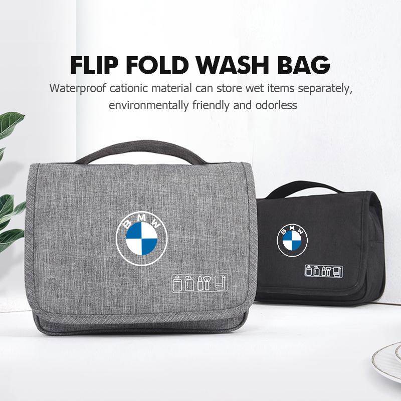 For BMW Portable Car Toiletry Bag Cosmetic Organizer Case Travel Organizer Bag E87 E70 E91 E30 G20 E92 E93 E60 E46 E90 G30 E53
