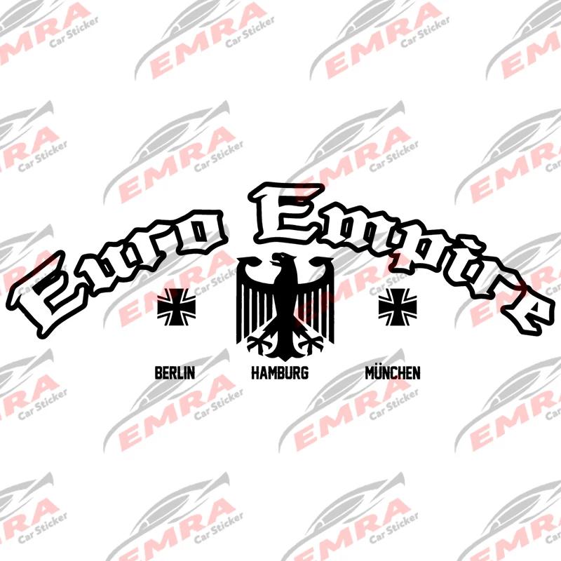 Text Euro Empire for Car Sticker Windshield Banner Rear Window Decoration External Accessories Waterproof Pvc Vinyl Decals