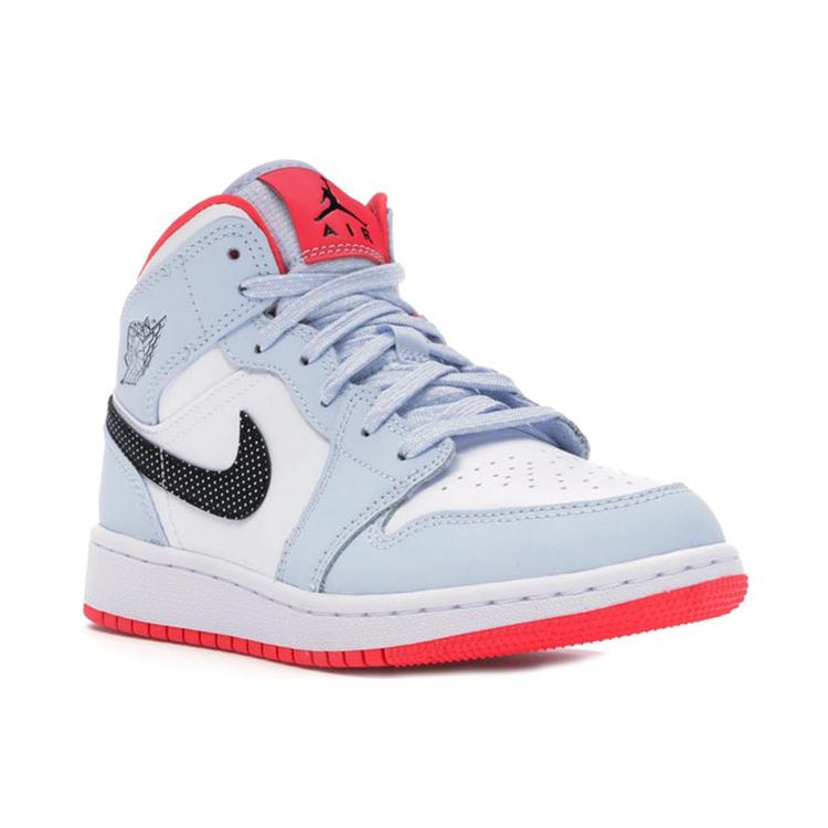 New Jordan 1 Mid GS Half Blue 555112-400