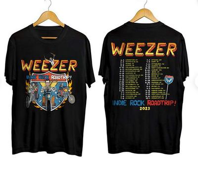 Weezer Indie Rock Roadtrip Tour 2023 Shirt, Weezer Fan Shirt