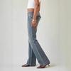 Womens Y2K Low Rise Bootcut Jeans Vintage Washed Flared Denim Pants Streetwear