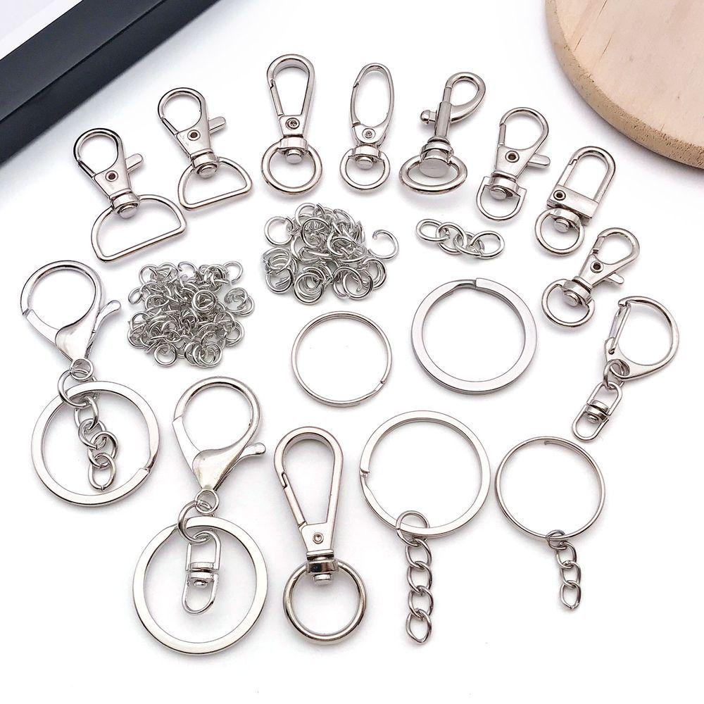 White K Alloy Multi-Style Charm Keychain & Jewelry Accessories