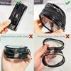 Mini Clear PVC Zipper Storage Bag with Keychain Loop for Earphones and Chargers