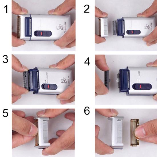 Portable Travel Reciprocating Shaver Electric Men Rechargeable Razor Trimmer