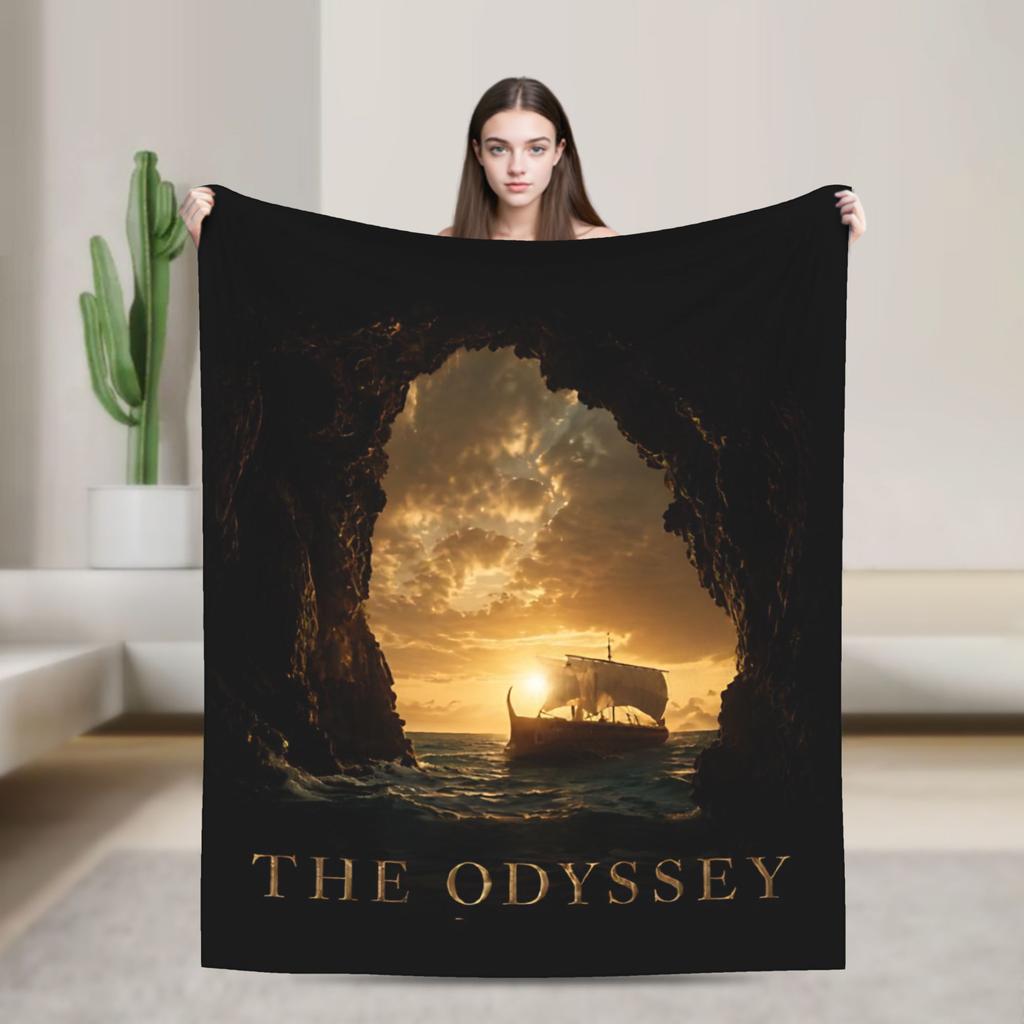 Comfortable The Odysseys Movie Blanket Merch Bedding Decorative Blanket Throw Super Soft Flannel For Outdoor