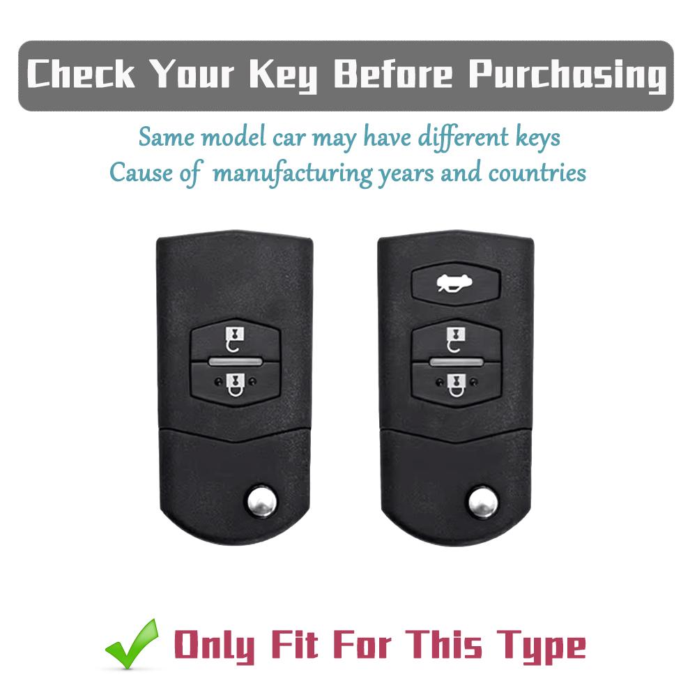 TPU Car Key Case Cover for Mazda Demio 2 3 5 6 M3 M5 M6 CX-5 CX7 CX9 RX8 MX5 MPV 3 Buttons Keyless Entry Fob Holder Protector