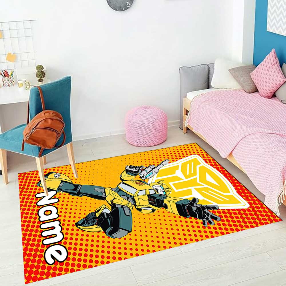 Transformers-Fans (8) Personalisieren Sie Ihren Namens-Teppich, Ihr Bürostuhl-Kissen, Ihr Geschenk für Schlafzimmer und Wohnzimmer zu Hause.