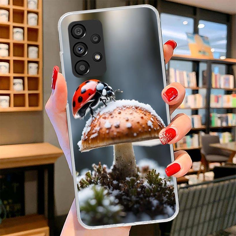 Insect Seven-Star Ladybug Phone Case For Samsung Galaxy A17 A37 A57 A16 A26 A36 A56 A15 A25 A35 A55 A14 A24 A34 A54 A13 A23 A33
