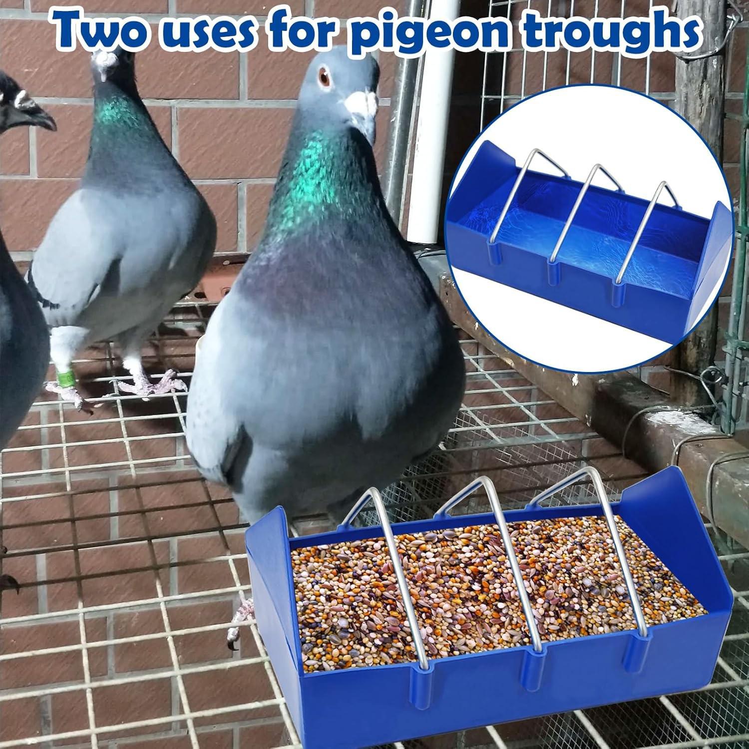 Bird Feeder Dispenser: Thickened Trough for Feeding Pigeons, Quail, Chickens, and Ducklings