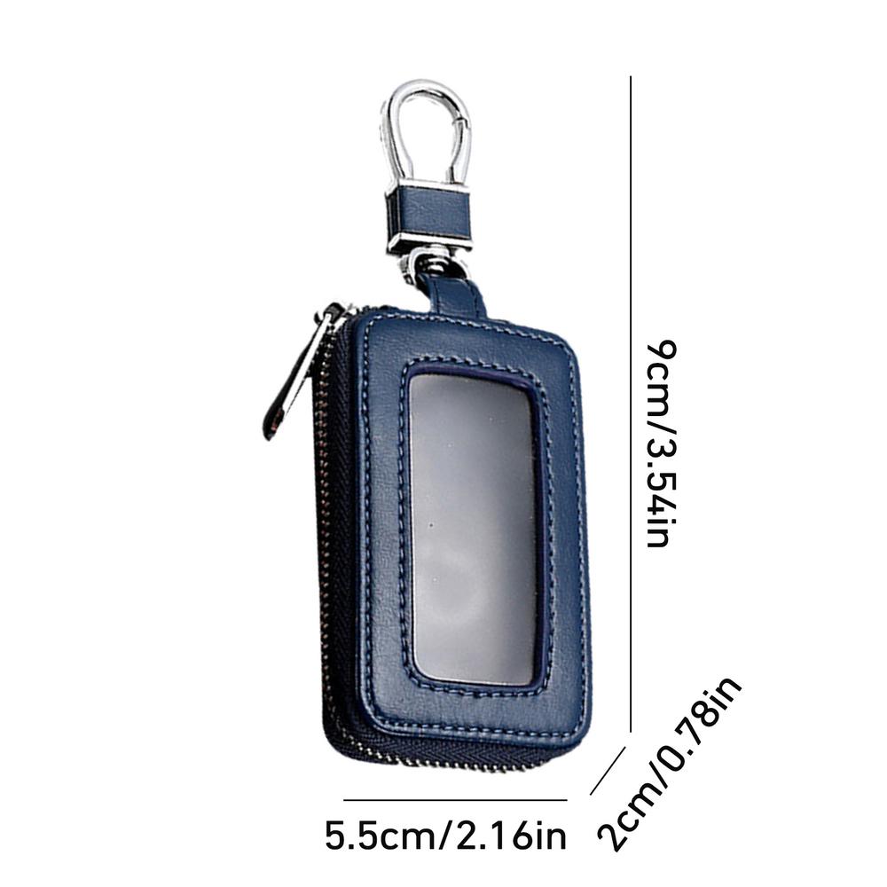 Autoschlüsselhülle Schlüsselanhänger Smart Schlüsselanhänger Münzfach Metallhaken und Schlüsselring Geldbörse Reißverschluss Retro Tasche für Auto Fernbedienungsschlüsselanhänger