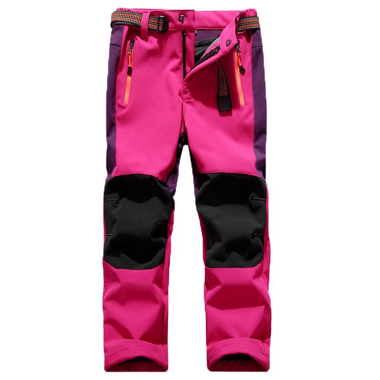 Children's Windproof, Waterproof, Warm Ski Pants for Boys & Girls - Plain Design for Older Kids