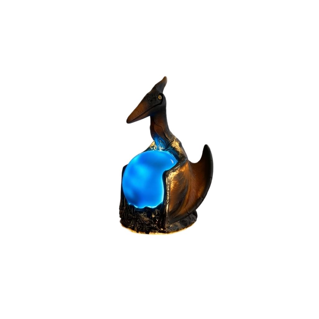 Night Light with LED - Theme , Dark Brown Decorative Sculpture